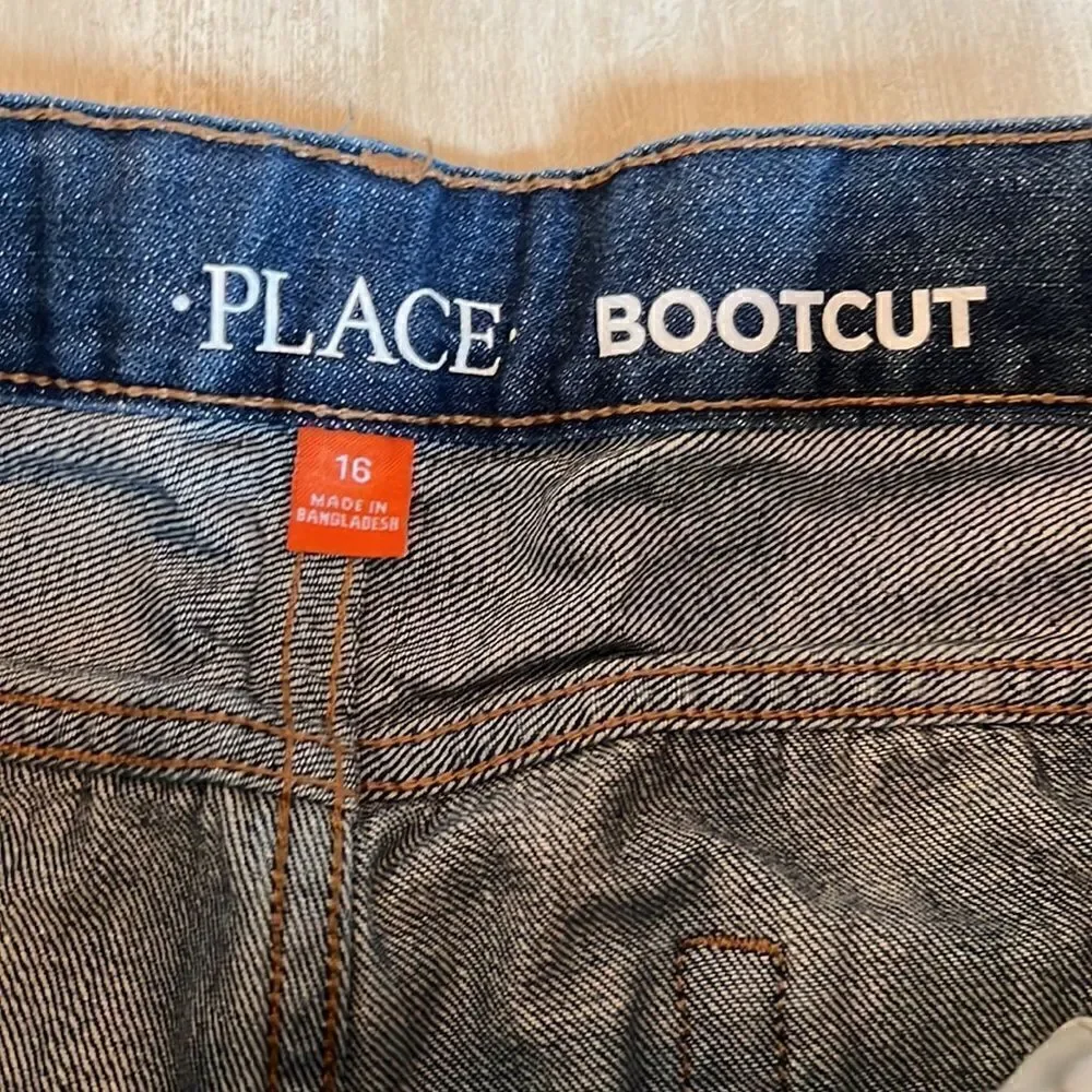 Children’s place boys bootcut blue jeans size 16